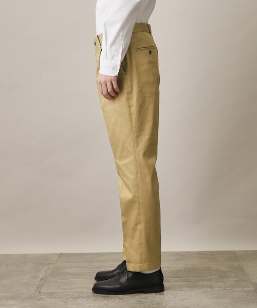 ◇【ON/OFF兼用】ストレッチチノスラックス ベージュ/デニム