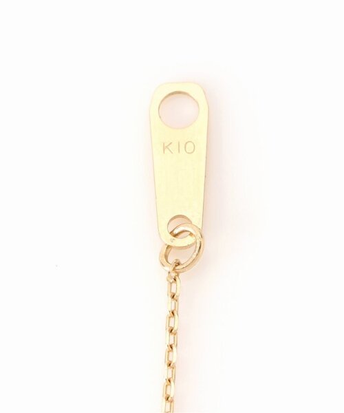 Lilas オーバルテクスチャーモチーフ50cmネックレス