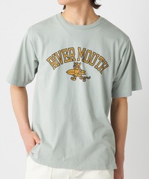 OP/オーピー 半袖Tシャツ クルーネック フロントプリント オゾンウォッシュ 514518
