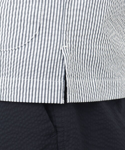 NOLLEY'S goodman（ノーリーズグッドマン）の「《セットアップ対応》【WORK ABOUT】COOLMAX サッカーシャツジャケット（シャツ/ブラウス・メンズ・ホワイト系その他/ブルー系その他・S/M/L）」の10枚目の写真