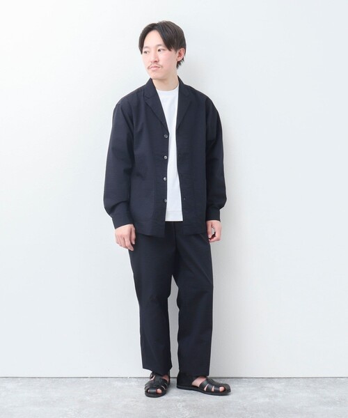 NOLLEY'S goodman（ノーリーズグッドマン）の「《セットアップ対応》【WORK ABOUT】COOLMAX サッカーシャツジャケット（シャツ/ブラウス・メンズ・ホワイト系その他/ブルー系その他・S/M/L）」の17枚目の写真