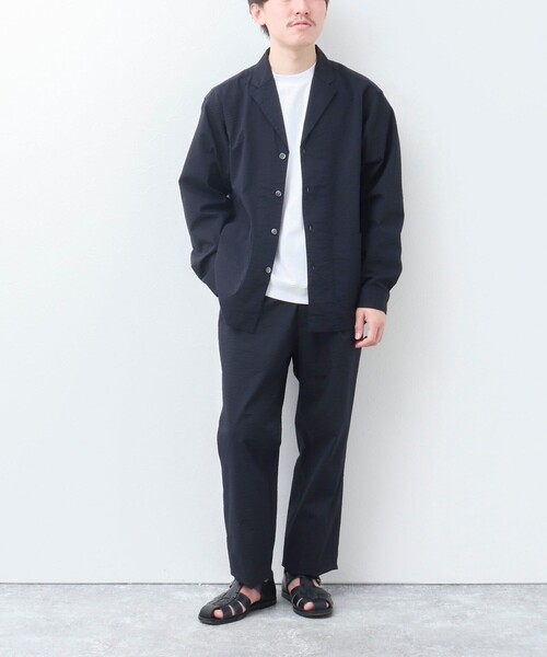 NOLLEY'S goodman（ノーリーズグッドマン）の「《セットアップ対応》【WORK ABOUT】COOLMAX サッカーシャツジャケット（シャツ/ブラウス・メンズ・ホワイト系その他/ブルー系その他・S/M/L）」の18枚目の写真