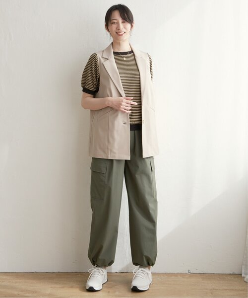 ikka(イッカ)の「【親子コーデ】テーラードジレ(ベスト・レディース・ブラック/ベージュ・M/L/S)」の8枚目の写真