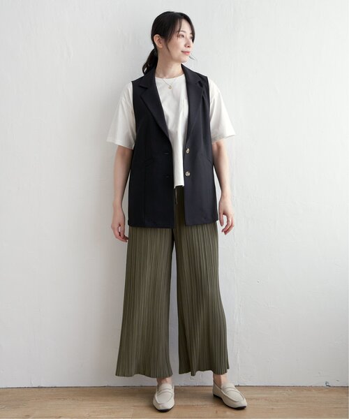 ikka(イッカ)の「【親子コーデ】テーラードジレ(ベスト・レディース・ブラック/ベージュ・M/L/S)」の10枚目の写真
