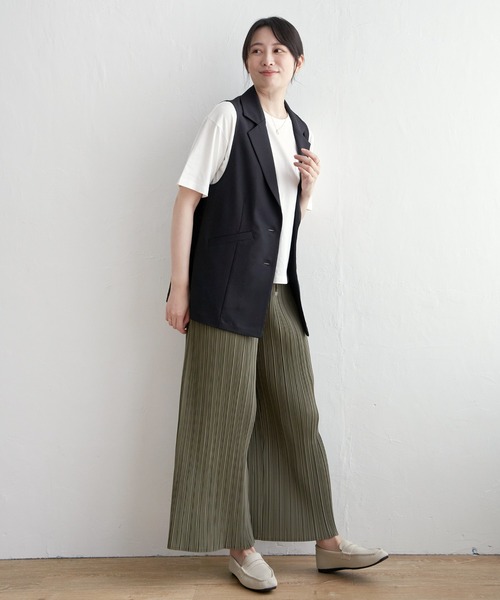 ikka(イッカ)の「【親子コーデ】テーラードジレ(ベスト・レディース・ブラック/ベージュ・M/L/S)」の18枚目の写真