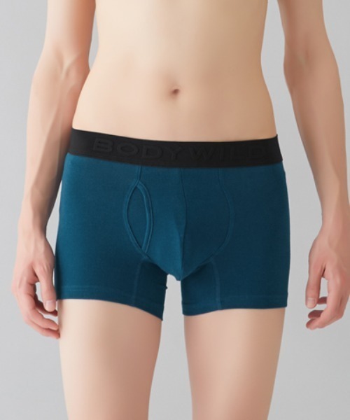 BODY WILD(ボディーワイルド)の「BODYWILD/ボディワイルド ボクサーパンツ オーガニックコットン(ボクサーパンツ・メンズ・レッド/ネイビー/ブラック/ブルーグリーン/チャコールグレー・LARGE/X-LARGE/MEDIUM)」の4枚目の写真