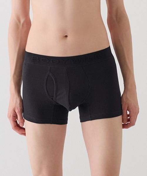 BODY WILD(ボディーワイルド)の「BODYWILD/ボディワイルド ボクサーパンツ オーガニックコットン(ボクサーパンツ・メンズ・レッド/ネイビー/ブラック/ブルーグリーン/チャコールグレー・LARGE/X-LARGE/MEDIUM)」の2枚目の写真