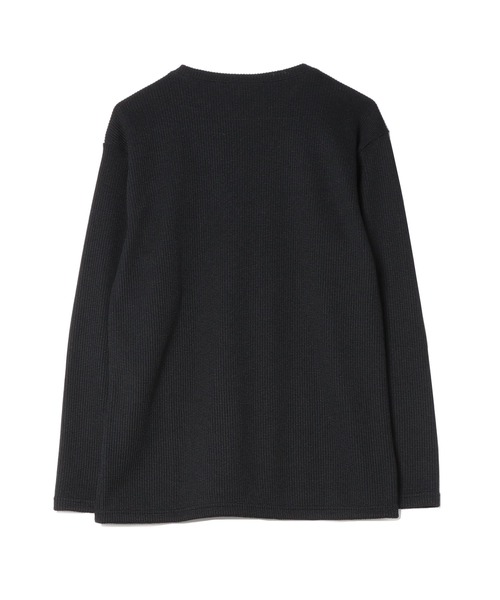 TRAP/U (トラップユー)の「ハニカムワッフルジャージ / クルーネック ロンTee(長袖)(Tシャツ/カットソー・メンズ・ホワイト/ネイビー/ブラック・M/L)」の4枚目の写真
