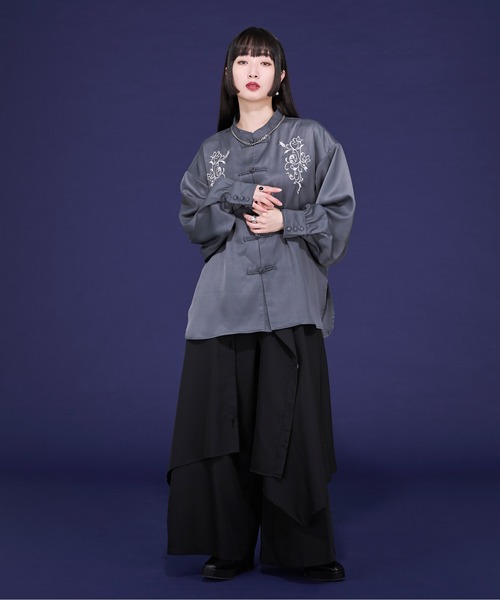 エルノロゼット Aranコラボ パンツ 白 Sサイズ セール】 ストライプデニム3Dストレートパンツ/日本製 /洗える