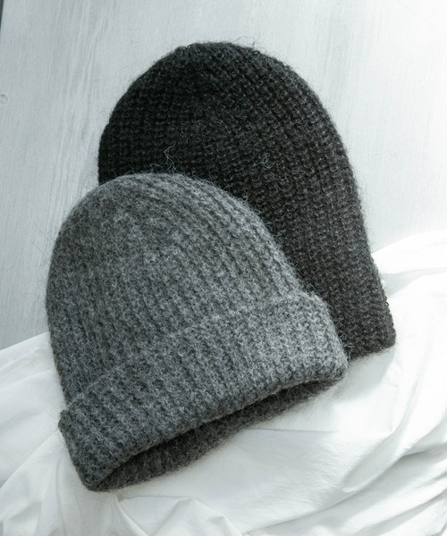 Odds(オッズ)の「モヘアワッチ MOHAIR WATCH 23’ 6232038 od233-0101 odds(ニットキャップ/ビーニー・レディース・グレー/ブラック・FREE)」の8枚目の写真