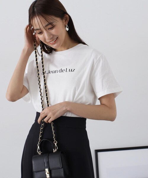 N.（N. Natural Beauty Basic）（エヌエヌナチュラルビューティーベーシック）の「◆モダンフォントロゴＴシャツ（Tシャツ/カットソー・レディース・オフホワイト/ベージュ/モカ・MEDIUM）」の18枚目の写真