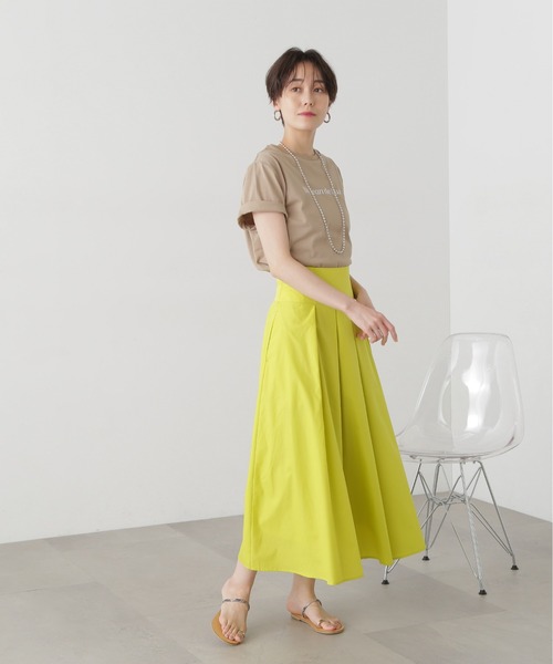 N.（N. Natural Beauty Basic）（エヌエヌナチュラルビューティーベーシック）の「◆モダンフォントロゴＴシャツ（Tシャツ/カットソー・レディース・オフホワイト/ベージュ/モカ・MEDIUM）」の13枚目の写真