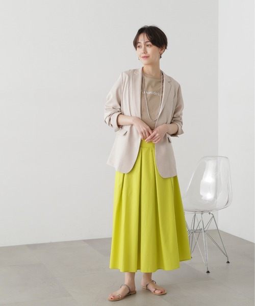 N.（N. Natural Beauty Basic）（エヌエヌナチュラルビューティーベーシック）の「◆モダンフォントロゴＴシャツ（Tシャツ/カットソー・レディース・オフホワイト/ベージュ/モカ・MEDIUM）」の16枚目の写真