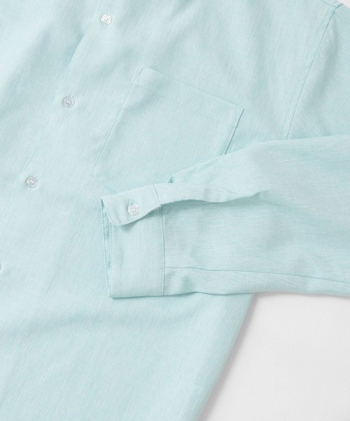 ITEMS URBANRESEARCH（アイテムズ アーバンリサーチ）の「ミックスカラー ポリトロレギュラーカラーシャツ（シャツ/ブラウス・メンズ・ライトブルー/グレー/ベージュ/ライトカーキ・MEDIUM/LARGE）」の5枚目の写真