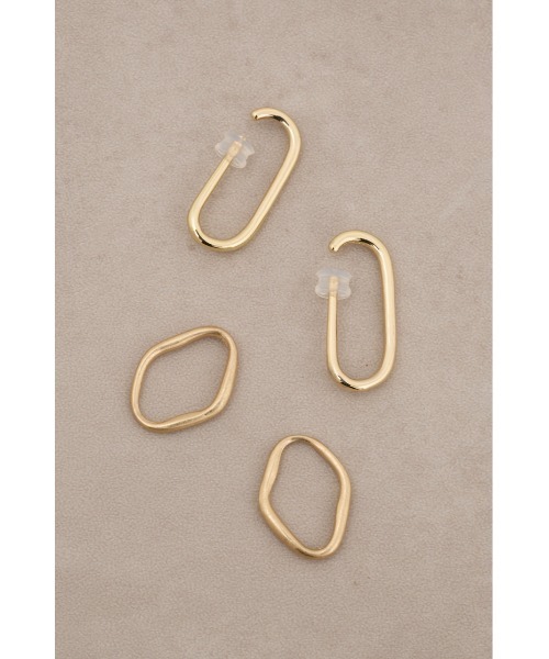 AZUL by moussy(アズールバイマウジー)の「マルチウェイリンクサークルイヤーカフ(ピアス(両耳用)・レディース・ゴールド系その他/シルバー・FREE)」の11枚目の写真