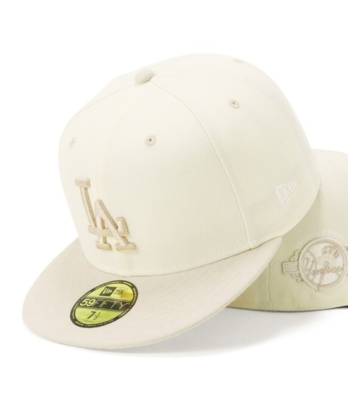 NEW ERA（ニューエラ）の「ニューエラ キャップ 59FIFTY ONSPOTZ別注（キャップ・メンズ・ホワイト系その他/ホワイト/ホワイト系その他2/ホワイト系その他3・7 3/8/7 1/4/7 1/8/8/7 7/8/7 3/4/7 5/8/7 1/2/7）」の3枚目の写真