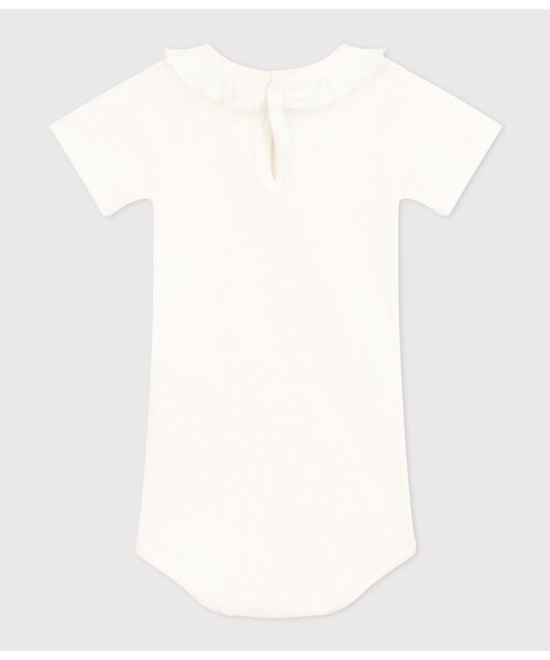 衿付き半袖ボディ（ロンパース）｜PETIT BATEAU（プチバトー）の