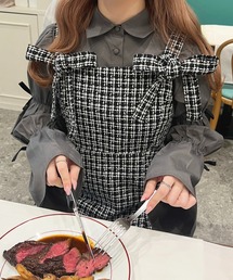 apres jour | リボンマムルークショートブラウス【ZOZOTOWN限定アイテム】(シャツ/ブラウス)