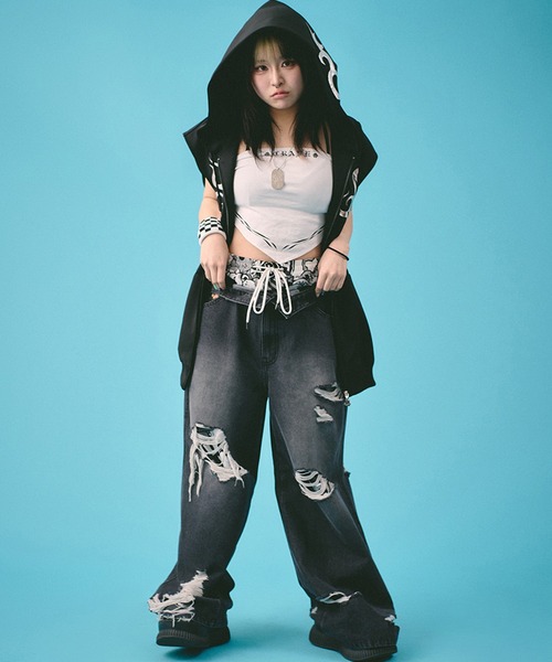 ⭐︎セットアップ⭐︎ ガルフィー　Galfy カモノースリパーカー GALFY(ガルフィー) ガルフィーカモノースリパーカー PINK / ロック