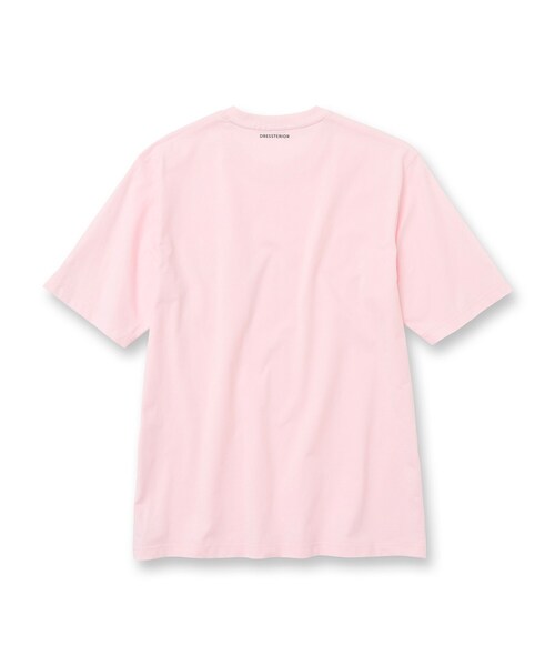 Extorr ピンク ラベル ポケット Tシャツ 高機能吸汗速乾・ポケット同素材] 無地 ピンク | IRISO STORE