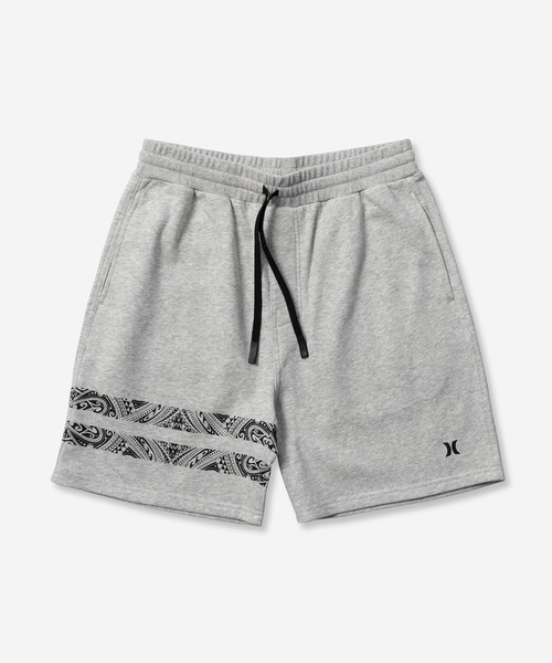 Hurley (ハーレー)の「【Hurley:ハーレー】M TERRY TRIBAL BP SHORTS ロゴスウェットショーツ 吸汗速乾(スウェットパンツ・メンズ・ヘザーグレー/ブラウン/ブルー・LARGE/MEDIUM/SMALL/X-LARGE)」の1枚目の写真