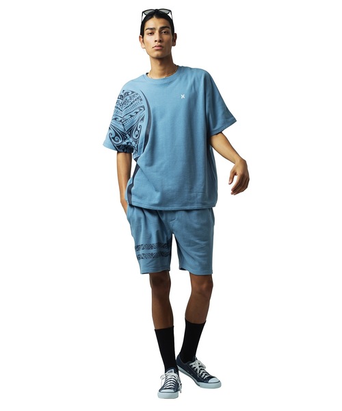 Hurley (ハーレー)の「【Hurley:ハーレー】M TERRY TRIBAL BP SHORTS ロゴスウェットショーツ 吸汗速乾(スウェットパンツ・メンズ・ヘザーグレー/ブラウン/ブルー・LARGE/MEDIUM/SMALL/X-LARGE)」の4枚目の写真