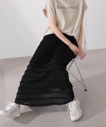N.（N. Natural Beauty Basic） | ◆シアーフリンジスカート(スカート)