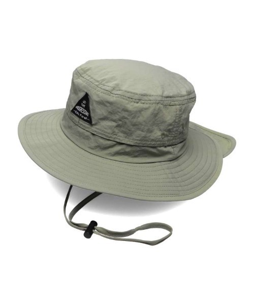 Kids Foret（キッズフォーレ）の「無地日よけ付撥水ハット・帽子（ハット・キッズ・ピンク/パープル/ブラック/カーキ・50/52/54/56）」の3枚目の写真