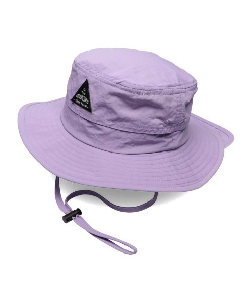 Kids Foret（キッズフォーレ）の「無地日よけ付撥水ハット・帽子（ハット・キッズ・ピンク/パープル/ブラック/カーキ・50/52/54/56）」の5枚目の写真