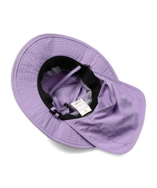 Kids Foret（キッズフォーレ）の「無地日よけ付撥水ハット・帽子（ハット・キッズ・ピンク/パープル/ブラック/カーキ・50/52/54/56）」の9枚目の写真