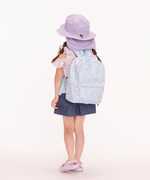 Kids Foret（キッズフォーレ）の「無地日よけ付撥水ハット・帽子（ハット・キッズ・ピンク/パープル/ブラック/カーキ・50/52/54/56）」の13枚目の写真