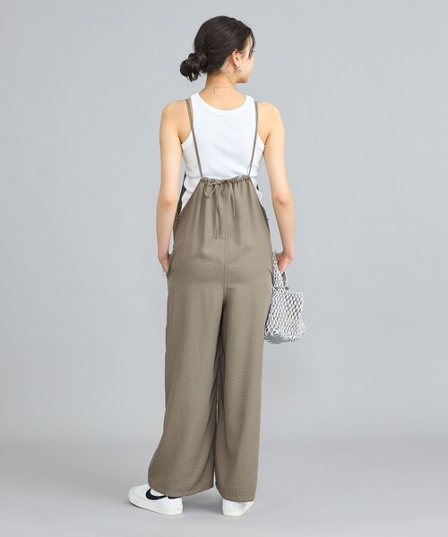 coen（コーエン）の「【WEB限定】ポリツイルキャミサロペット（サロペット/オーバーオール・レディース・ブラック/モカ・L/M）」の11枚目の写真