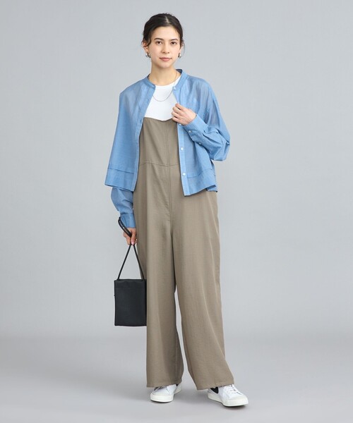 coen（コーエン）の「【WEB限定】ポリツイルキャミサロペット（サロペット/オーバーオール・レディース・ブラック/モカ・L/M）」の13枚目の写真