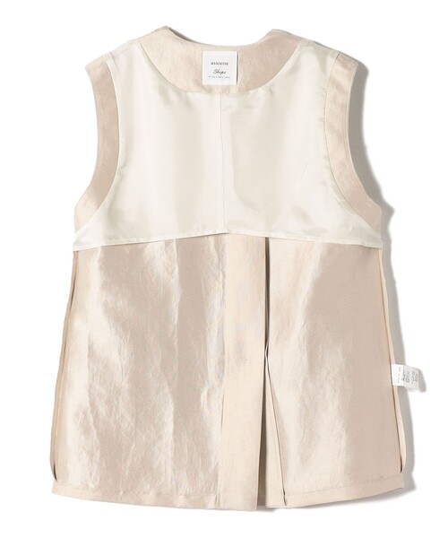 SHIPS(シップス)の「【SHIPS別注】assiette:ノーカラー ジレ(ベスト・レディース・ブラック/ベージュ・ONE SIZE)」の5枚目の写真