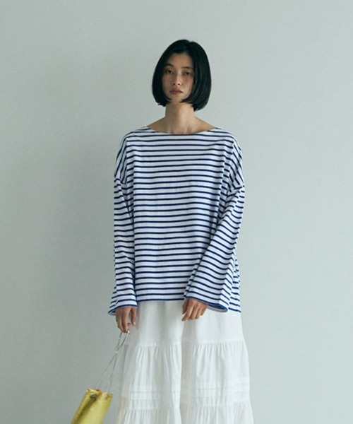 marjour（マージュール）の「FRENCH BORDER TEE (`24)（Tシャツ