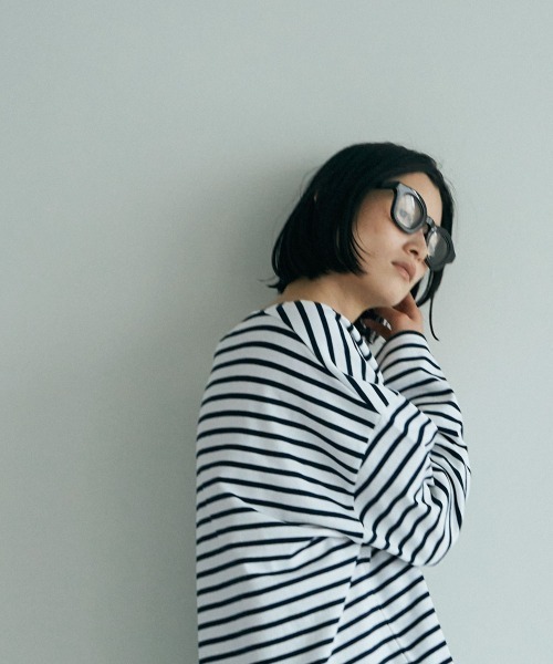 marjour（マージュール）の「FRENCH BORDER TEE (`24)（Tシャツ/カットソー・レディース・ネイビー/レッド/ブルー・M）」の7枚目の写真