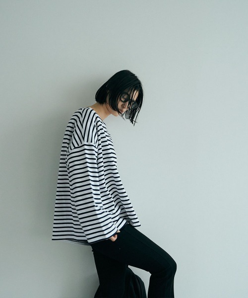 tシャツ FRENCH BORDER TEE (`24) レディース marjour tシャツ FRENCH BORDER TEE (`24) レディース