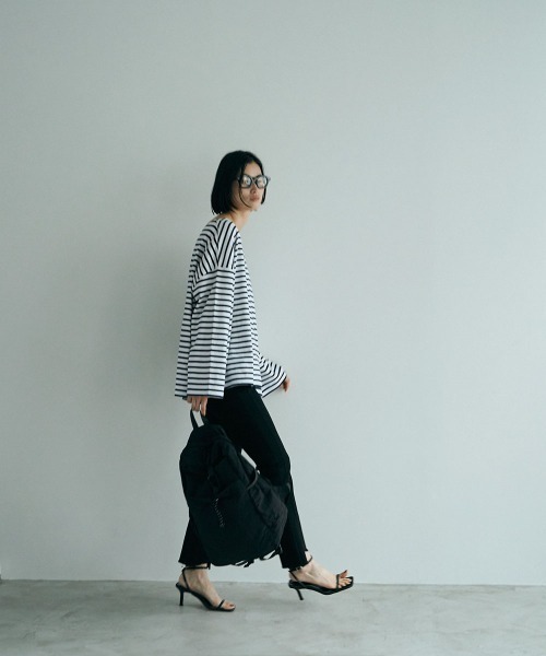 tシャツ FRENCH BORDER TEE (`24) レディース marjour tシャツ FRENCH BORDER TEE (`24) レディース