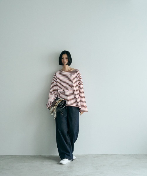 tシャツ FRENCH BORDER TEE (`24) レディース セール】FRENCH BORDER TEE (`24)（Tシャツ/カットソー