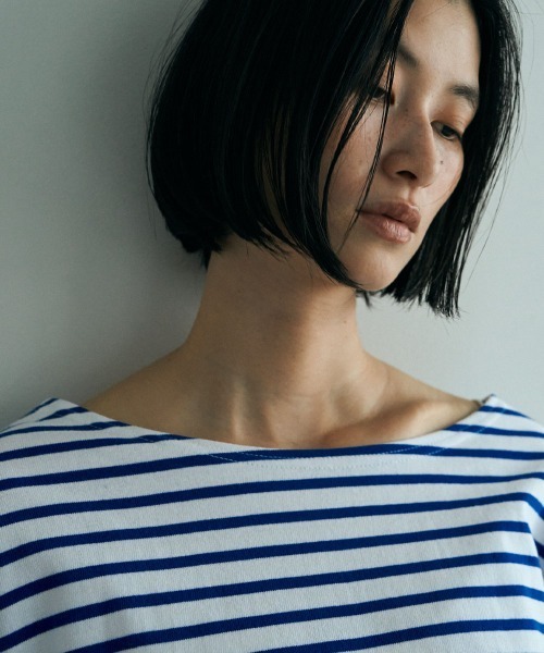 marjour（マージュール）の「FRENCH BORDER TEE (`24)（Tシャツ/カットソー・レディース・ネイビー/レッド/ブルー・M）」の18枚目の写真