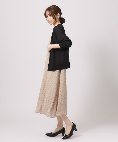 DRESKIP（ドレスキップ）の「◆【高レビュー/洗える/8分袖/】大人のシアーカーディガン（カーディガン/ボレロ・レディース・ブルー系その他/オレンジ/オフホワイト/イエロー/ブルーグリーン/ライトベージュ/ブラック/ダークブラウン・00）」の14枚目の写真