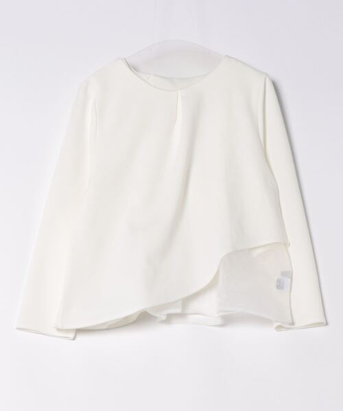 each（イーチ）の「【アンサンブルセット】裾オーガンジー切替タンク＋タックジョーゼットプルオーバー（アンサンブル・レディース・ブラック/ホワイト/ネイビー・FREE）」の13枚目の写真