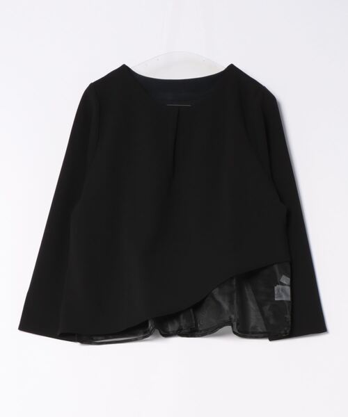 each（イーチ）の「【アンサンブルセット】裾オーガンジー切替タンク＋タックジョーゼットプルオーバー（アンサンブル・レディース・ブラック/ホワイト/ネイビー・FREE）」の14枚目の写真