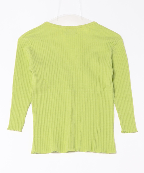 BOBO CHOSES(ボボショーズ)の「Rib V-neck T-shirt(Tシャツ/カットソー・レディース・ライトグリーン・M/S/XS)」の5枚目の写真