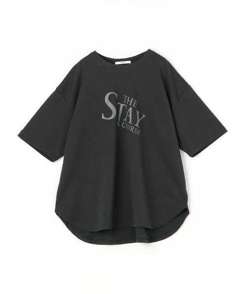 セール】ロゴ入り ラウンドヘムTシャツ（Tシャツ/カットソー