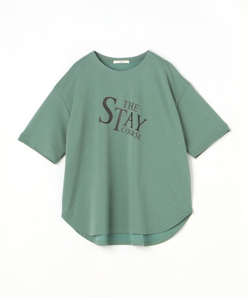 アロー様 ラウンドヘムTシャツ セール】ロゴ入り ラウンドヘムTシャツ（Tシャツ/カットソー