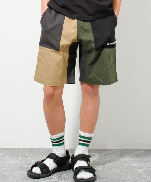 CONVERSE（コンバース）の「CONVERSE 別注ベイカーショートパンツ（その他パンツ・キッズ・カーキ/ブラック/ブラック系その他/ベージュ系その他・130/140/150/160）」の4枚目の写真