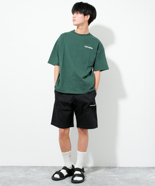 CONVERSE（コンバース）の「CONVERSE 別注ベイカーショートパンツ（その他パンツ・キッズ・カーキ/ブラック/ブラック系その他/ベージュ系その他・130/140/150/160）」の11枚目の写真