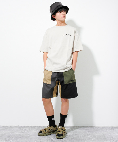 CONVERSE（コンバース）の「CONVERSE 別注ベイカーショートパンツ（その他パンツ・キッズ・カーキ/ブラック/ブラック系その他/ベージュ系その他・130/140/150/160）」の10枚目の写真