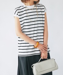 un dix cors | ボーダーノースリカットソー(Tシャツ/カットソー)